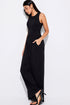 Minimalist Sleeveless Cinched Waist Wide Leg Jumpsuit