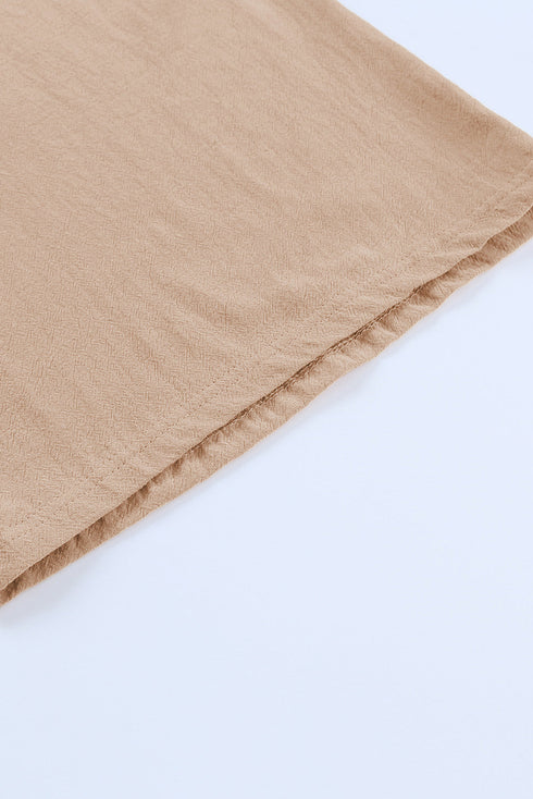 Minimalist Smocked High Waist Wide Leg Flowy Pants