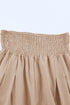 Minimalist Smocked High Waist Wide Leg Flowy Pants
