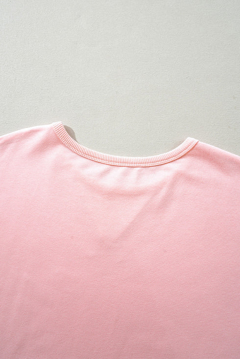 Minimalist Solid Cap Sleeve Drop Waist T Shirt Dress