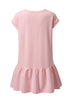Minimalist Solid Cap Sleeve Drop Waist T Shirt Dress