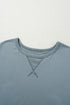 Minimalist Solid Cap Sleeve Drop Waist T Shirt Dress