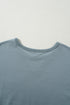Minimalist Solid Cap Sleeve Drop Waist T Shirt Dress