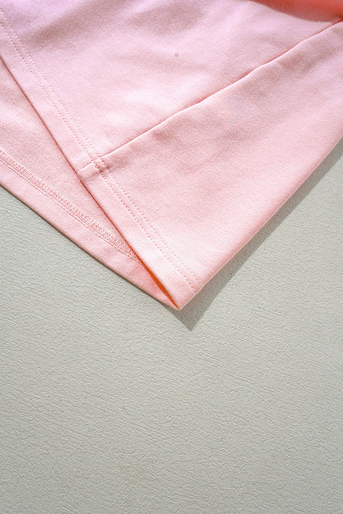 Minimalist Solid Cap Sleeve Drop Waist T Shirt Dress