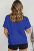 Minimalist Solid Mock Neck Cotton Stretch Tee