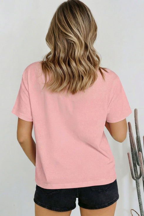 Minimalist Solid Mock Neck Cotton Stretch Tee