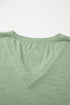 Minimalist Stretch V Neck Casual Long Sleeve Top