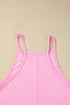 Minimalist V Neck Sleeveless Pocketed Casual Jersey Romper