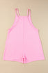 Minimalist V Neck Sleeveless Pocketed Casual Jersey Romper
