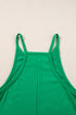 Minimalist V Neck Sleeveless Pocketed Casual Jersey Romper