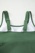 Mist Green Scoop Neck Adjustable Tankini and Matching Skort Bathing Suit