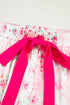 Mixed Floral Print Satin Long Sleeve Pajama Set