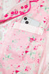 Mixed Floral Print Satin Long Sleeve Pajama Set