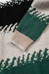 Mixed Geometric Pattern Relaxed Fit Knit Sweater