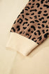 Mixed Media Animal Print Star Patchwork Waffle Top