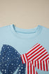 Mixed Media Bow Patchwork Graphic Tee