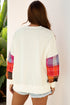 Mixed Media Plaid Exposed Seam Patchwork Top
