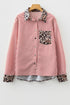Mixed Pattern Button Front Long Sleeve Shirt