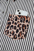 Mixed Pattern Button Front Long Sleeve Shirt