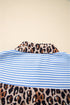 Mixed Pattern Button Front Long Sleeve Shirt