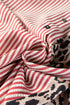 Mixed Pattern Button Front Long Sleeve Shirt