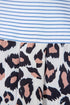 Mixed Pattern Contrast Sleeve Button Down Shirt