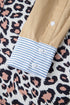 Mixed Pattern Contrast Sleeve Button Down Shirt