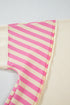 Mixed Pattern Patchwork Collared French Terry Knit Shirt