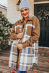 Mixed Pattern Plaid Patchwork Long Sleeve Mini Dress