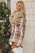 Mixed Pattern Plaid Patchwork Long Sleeve Mini Dress