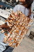 Mixed Pattern Relaxed Fit Button Down Shirt