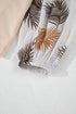 Mixed Print Bishop Sleeve Split Neck Blouse