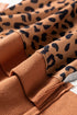 Mixed Print Exposed Seam Balloon Sleeve Pullover