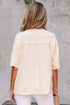 Mixed Print Floral Applique Short Sleeve Jersey Tee