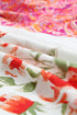 Mixed Print Floral Paisley Button Front Long Sleeve Blouse