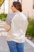 Mixed Print Patchwork Heart Graphic Long Sleeve Top