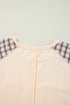 Mixed Print Patchwork Heart Graphic Long Sleeve Top