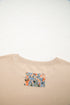 Mixed Print Patchwork Sleeve Relaxed Fit Pullover Sweatshirt