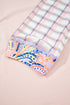 Mixed Print Ricrac Trim Puff Sleeve Cotton Blouse