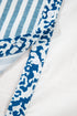 Mixed Print Stripe And Animal Pattern Button Down Shirt