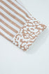 Mixed Print Stripe And Animal Pattern Button Down Shirt