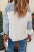 Mixed Print Stripe And Animal Pattern Button Down Shirt
