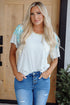 Mixed Print Stripe And Floral Round Neck Tee