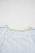 Mixed Print Stripe And Floral Round Neck Tee