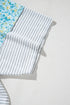 Mixed Print Stripe And Floral Round Neck Tee