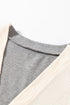 Mixed Print Waffle Knit Patch Pocket Cardigan