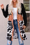 Mixed Print Western Style Open Front Cardigan