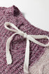 Mixed Stitch Geometric Patchwork Crew Neck Sweater