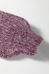 Mixed Stitch Geometric Patchwork Crew Neck Sweater