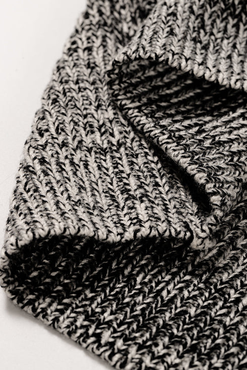 Mixed Stitch Texture Relaxed Fit Pullover Sweater